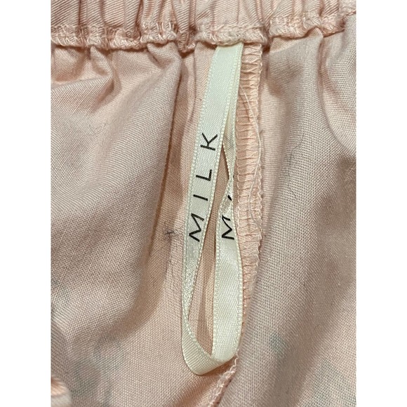 Milk Pink Crown Mini Skirt Drawsting Elastic Waist PInk Black M Unique Quirky - Picture 5 of 7